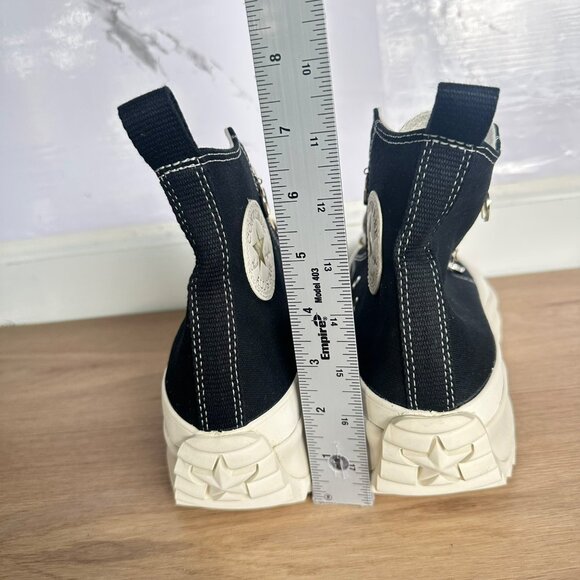 ❤️Converse Run Star Hike Hi Charms 9.5 Womens Shoes Sneakers Black Beige A13409C - Picture 5 of 8